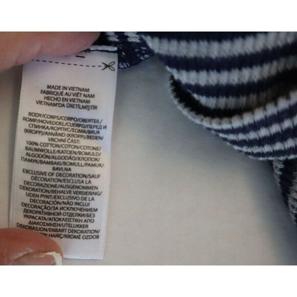 Polo Ralph Lauren Men Sz S Blue Multi Striped L/S Waffle-Knit Crew Neck Shirt - Picture 4 of 6